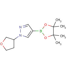 1-(TETRAHYDROFURAN-3-YL)-4-(4,4,5,5-TETRAMETHYL-1,3,2-DIOXABOROLAN-2-YL)-1H-PYRAZOLE