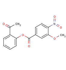 2-Acetylphenyl 3-methoxy-4-nitrobenzoate