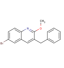 3-BENZYL-6-BROMO-2-METHOXYQUINOLINE