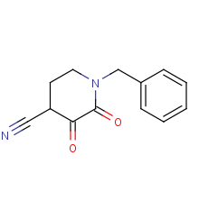 1-benzyl-2,3-dioxopiperidine-4-carbonitrile