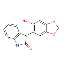 2H-Indol-2-one, 1,3-dihydro-3-(6-hydroxy-1,3-benzodioxol-5-yl)-