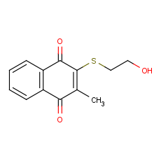 2-(2-hydroxyethylthio)-3-methylnaphthalene-1,4-dione