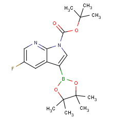 tert-butyl 5-fluoro-3-(4,4,5,5-tetramethyl-1,3,2-dioxaborolan-2-yl)-1H-pyrrolo[2,3-b]pyridine-1-carboxylate