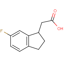 2-(6-fluoro-2,3-dihydro-1H-inden-1-yl)acetic acid