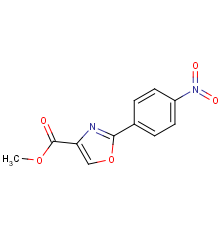 methyl 2-(4-nitrophenyl)oxazole-4-carboxylate