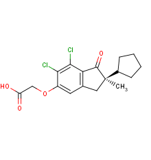 (R)-2-((6,7-dichloro-2-cyclopentyl-2-methyl-1-oxo-2,3-dihydro-1H-inden-5-yl)oxy)acetic acid
