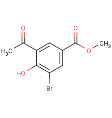 methyl 3-acetyl-5-bromo-4-hydroxybenzoate