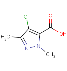 4-chloro-1,3-dimethyl-1H-pyrazole-5-carboxylic acid