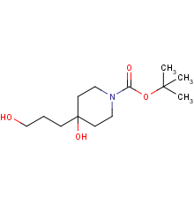 tert-butyl 4-hydroxy-4-(3-hydroxypropyl)piperidine-1-carboxylate