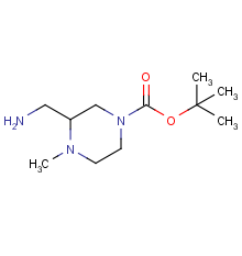 tert-butyl 3-(aminomethyl)-4-methylpiperazine-1-carboxylate