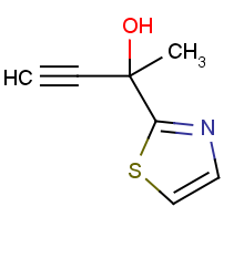2-(thiazol-2-yl)but-3-yn-2-ol