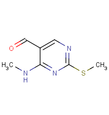 4-(methylamino)-2-(methylthio)pyrimidine-5-carbaldehyde