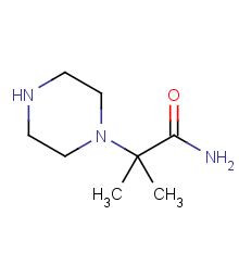 2-methyl-2-(piperazin-1-yl)propanamide