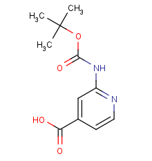 2-[(2-methylpropan-2-yl)oxycarbonylamino]pyridine-4-carboxylic Acid