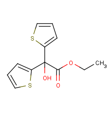 ETHYL 2-HYDROXY-2,2-DI(THIOPHEN-2-YL)ACETATE