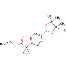 Ethyl 1-[4-(4,4,5,5-tetramethyl-1,3,2-dioxaborolan-2-yl)phenyl]cyclopropane-1-carboxylate