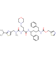 1,3-thiazol-5-ylmethyl N-[(2r,5r)-5-[[(2s)-2-[[methyl-[(2-propan-2-yl-1,3-thiazol-4-yl)methyl]carbamoyl]amino]-4-morpholin-4-ylbutanoyl]amino]-1,6-diphenylhexan-2-yl]carbamate