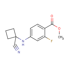 4-((1-cyanocyclobutyl)amino)-2-fluoro-N-methylbenzamide