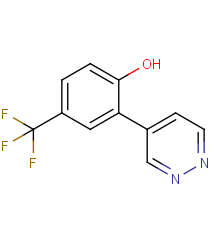2-(pyridazin-4-yl)-4-(trifluoromethyl)phenol