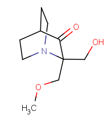 2-(hydroxymethyl)-2-(methoxymethyl)-1-azabicyclo[2.2.2]octan-3-one