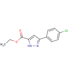 ethyl 3-(4-chlorophenyl)-1H-pyrazole-5-carboxylate