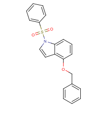 1-(benzenesulfonyl)-4-phenylmethoxyindole