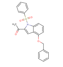 1-[1-(benzenesulfonyl)-4-phenylmethoxyindol-2-yl]ethanone