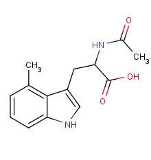 2-acetamido-3-(4-methyl-1H-indol-3-yl)propanoic acid