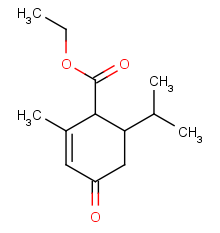 Ethyl 2-methyl-4-oxo-6-propan-2-ylcyclohex-2-ene-1-carboxylate
