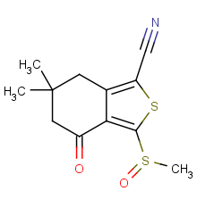 6,6-dimethyl-3-(methylsulfinyl)-4-oxo-4,5,6,7-tetrahydrobenzo[c]thiophene-1-carbonitrile