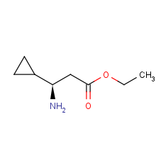 ethyl (R)-3-amino-3-cyclopropylpropanoate