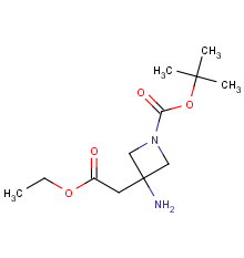 2-methyl-2-propanyl 3-amino-3-(2-ethoxy-2-oxoethyl)-1-azetidineca Rboxylate