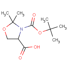 (4s)-2,2-dimethyl-3-[(2-methylpropan-2-yl)oxycarbonyl]-1,3-oxazolidine-4-carboxylic Acid