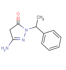 5-amino-2-(1-phenylethyl)-2,4-dihydro-3H-pyrazol-3-one