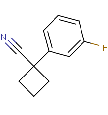 1-(3-fluorophenyl)cyclobutane-1-carbonitrile