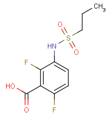 2,6-difluoro-3-(propane-1-sulfonamido)benzoic acid