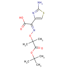 (2Z)-2-(2-amino-1,3-thiazol-4-yl)-2-({[1-(tert-butoxy)-2-methyl-1-oxopropan-2-yl]oxy}imino)acetic acid