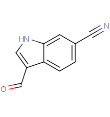 3-formyl-1H-indole-6-carbonitrile
