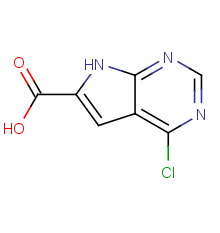 4-chloro-7H-pyrrolo[2,3-d]pyrimidine-6-carboxylic acid