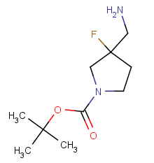 tert-butyl 3-(aminomethyl)-3-fluoropyrrolidine-1-carboxylate