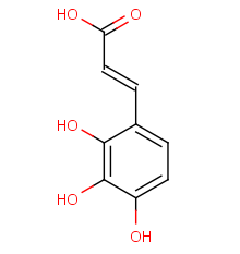 3-(2,3,4-trihydroxy-phenyl)-acrylic acid