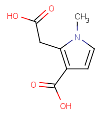 2-(carboxymethyl)-1-methyl-1H-pyrrole-3-carboxylic acid