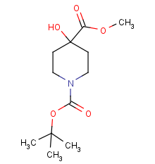 1-tert-butyl 4-methyl 4-hydroxypiperidine-1,4-dicarboxylate