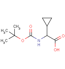 2-((tert-butoxycarbonyl)amino)-2-cyclopropylacetic acid