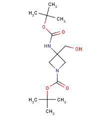 Tert-butyl 3-(hydroxymethyl)-3-[(2-methylpropan-2-yl)oxycarbonylamino]azetidine-1-carboxylate
