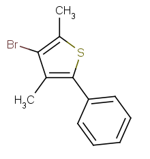 3-bromo-2,4-dimethyl-5-phenylthiophene