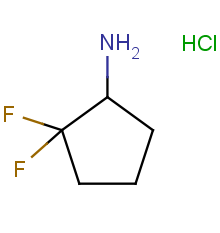 2,2-difluorocyclopentan-1-amine hydrochloride
