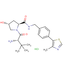 (2S,4R)-1-((S)-2-amino-3,3-dimethylbutanoyl)-4-hydroxy-N-(4-(4-methylthiazol-5-yl)benzyl)pyrrolidine-2-carboxamide hydrochloride