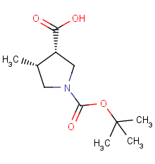 Cis-1-(tert-butoxycarbonyl)-4-fluoropyrrolidine-3-carboxylic acid