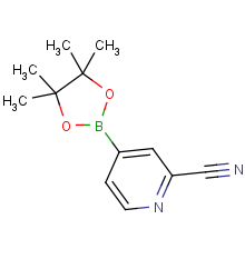 4-(4,4,5,5-tetramethyl-1,3,2-dioxaborolan-2-yl)pyridine-2-carbonitrile